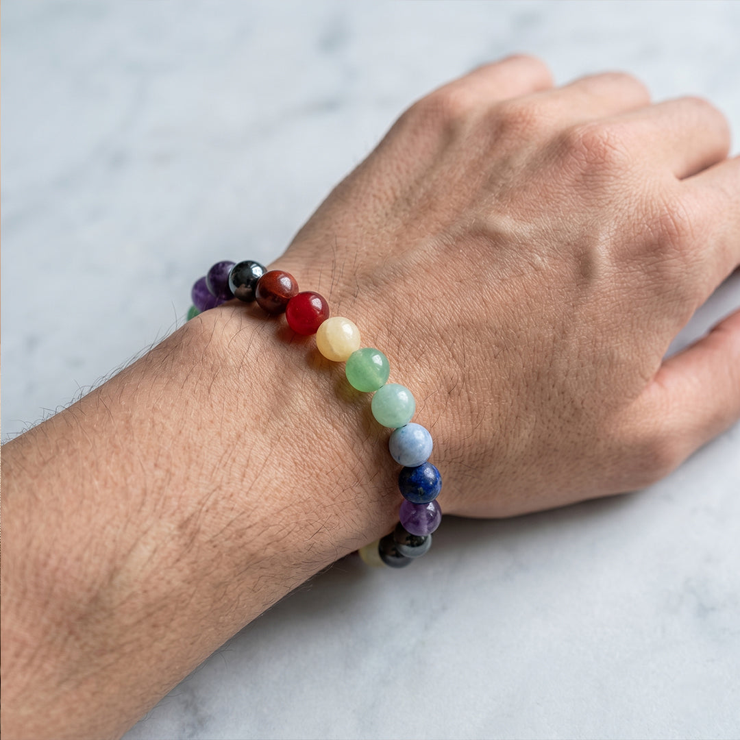 7 Chakra Natural Stone Bracelet