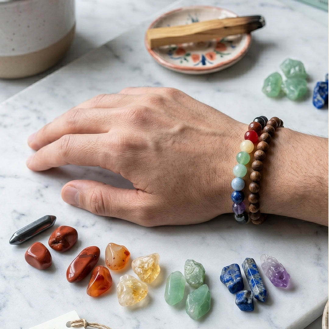 7 Chakra Natural Stone Bracelet