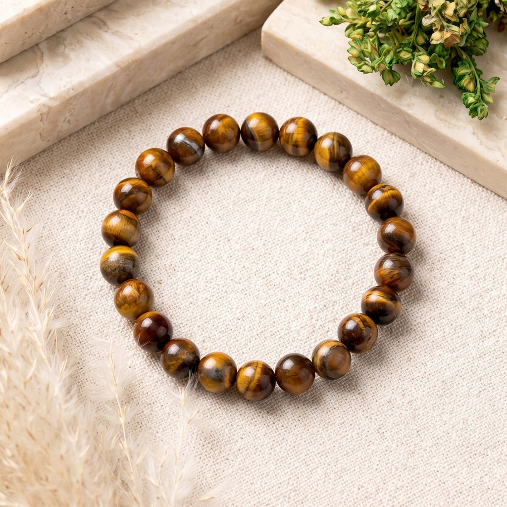 Tiger Eye Natural Stone - Bracelet