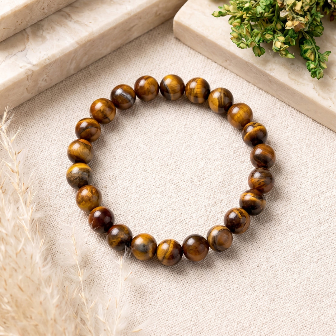Tiger Eye Natural Stone - Bracelet