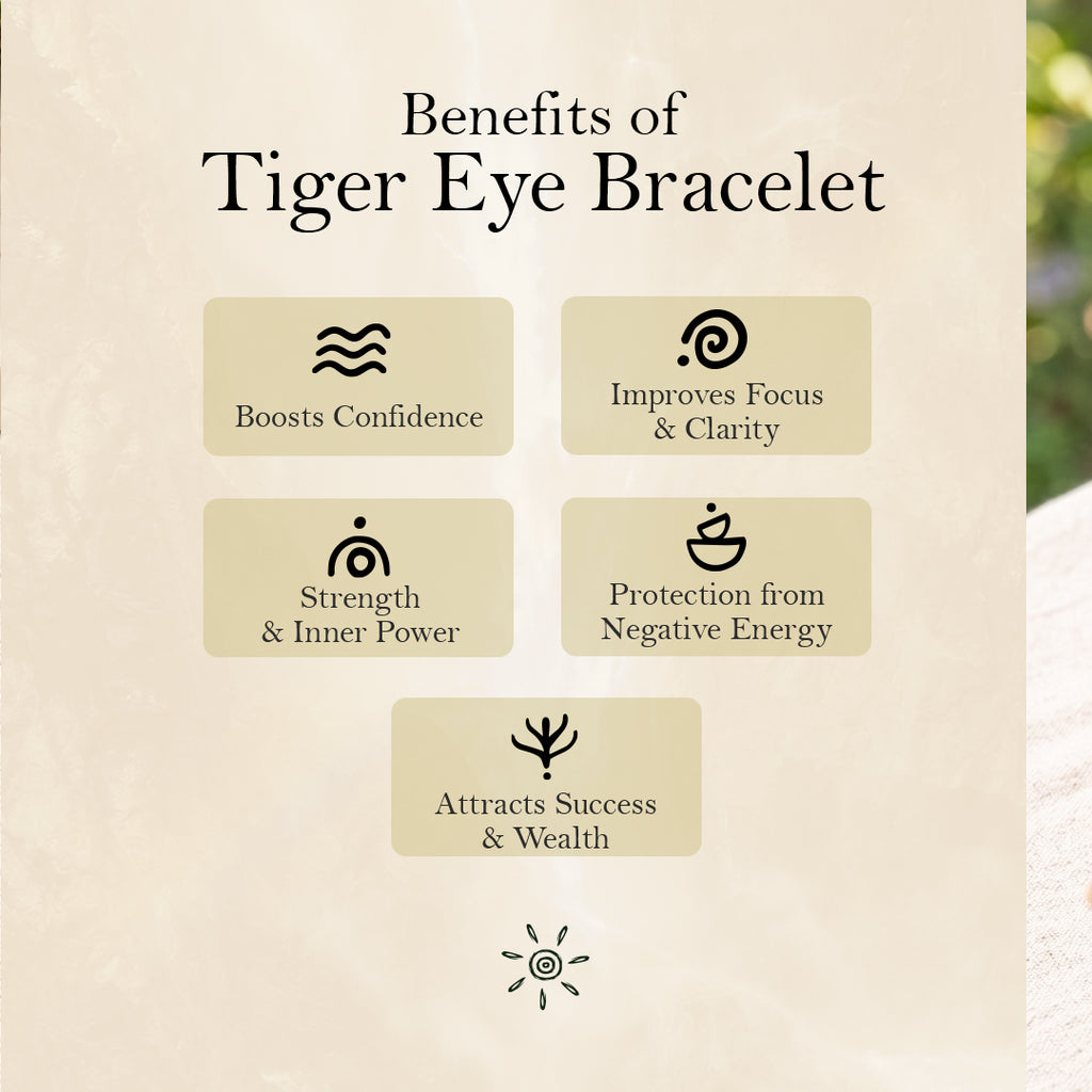 Tiger Eye Natural Stone - Bracelet