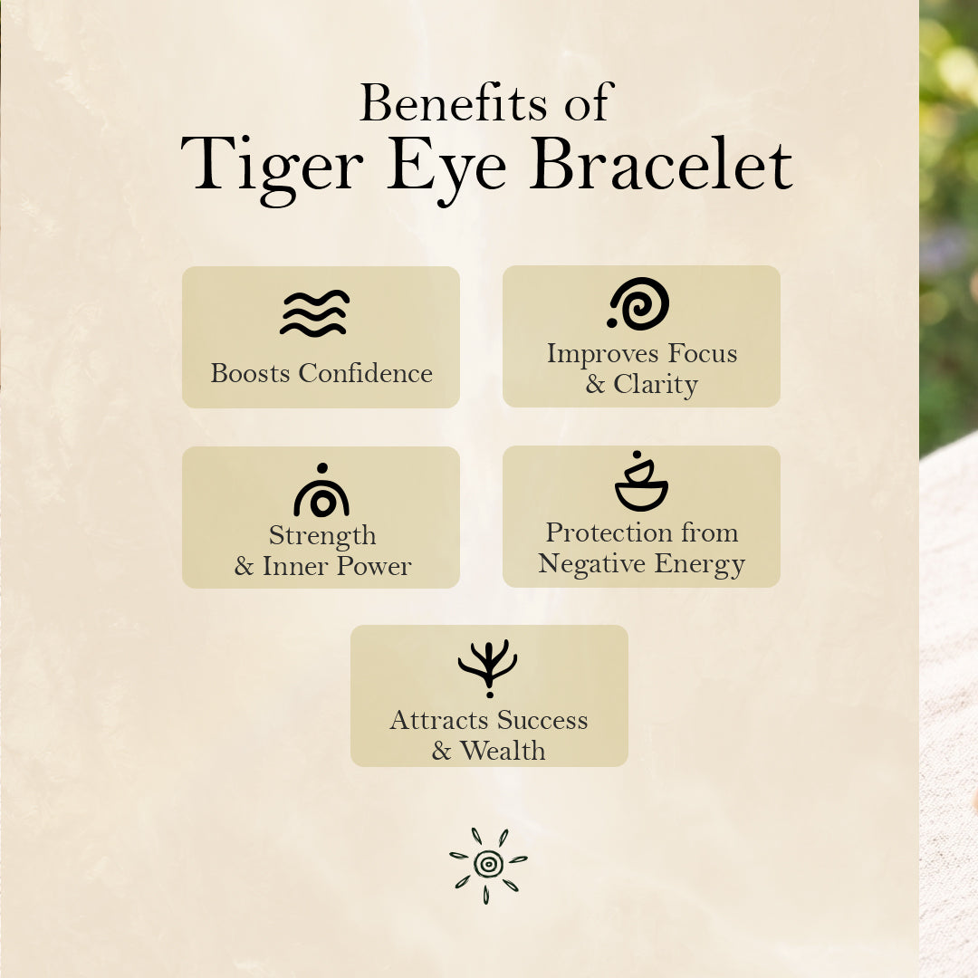 Tiger Eye Natural Stone - Bracelet