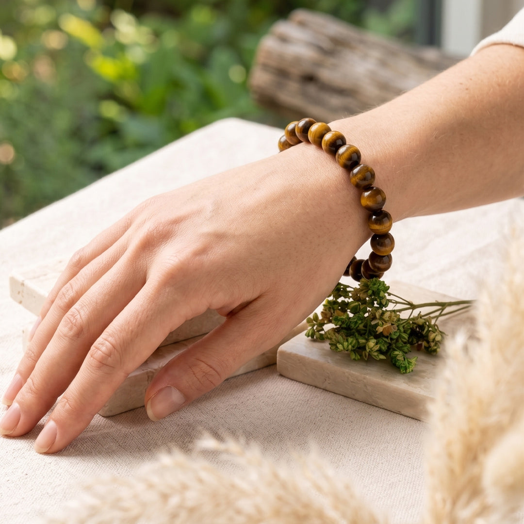 Tiger Eye Natural Stone - Bracelet
