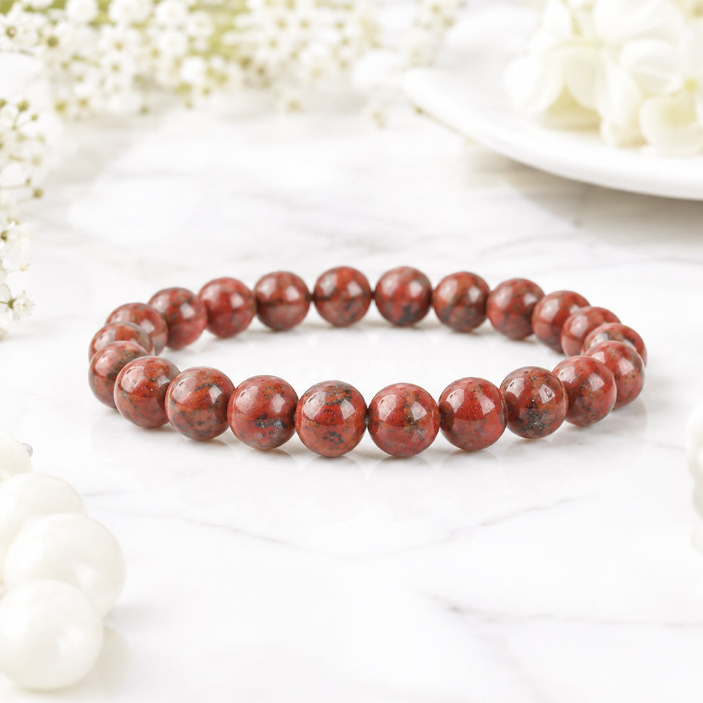 Red Jasper Natural Stone - Bracelet
