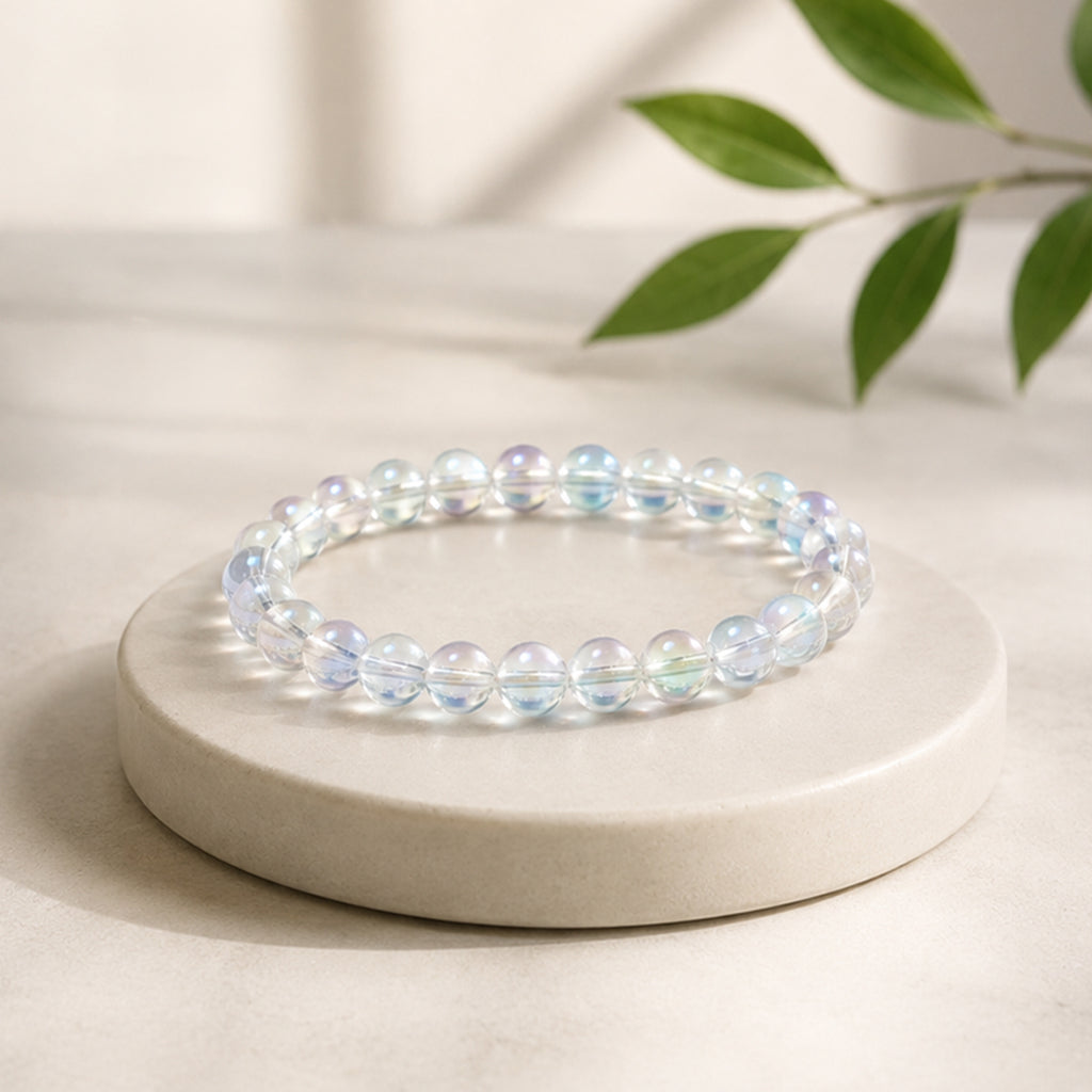 Angel Aura Quartz Faceted Bracelet