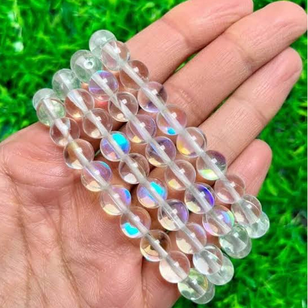 Angel Aura Quartz Faceted Bracelet