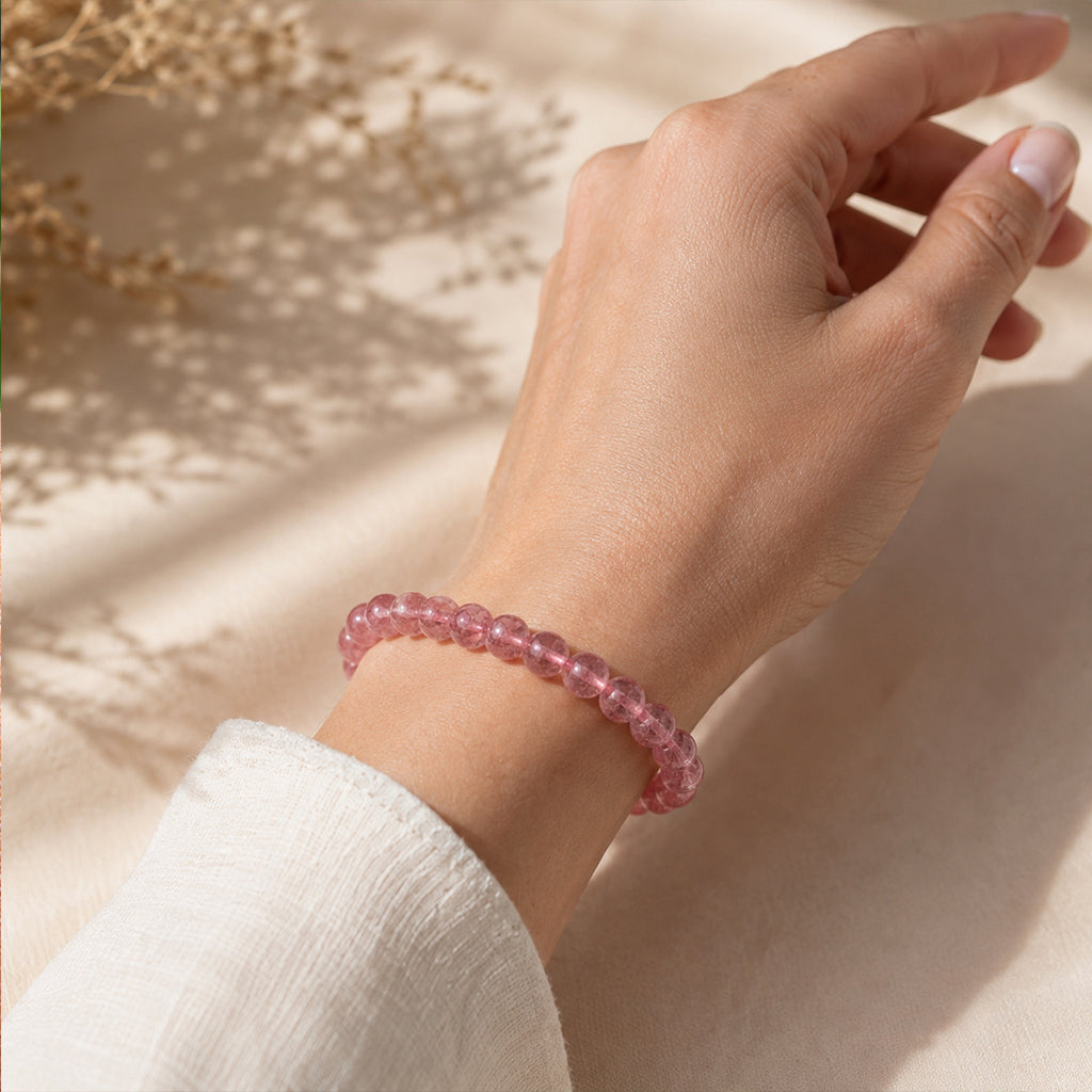 Pink Tourmaline Stone Bracelet