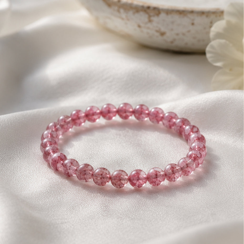 Pink Tourmaline Stone Bracelet