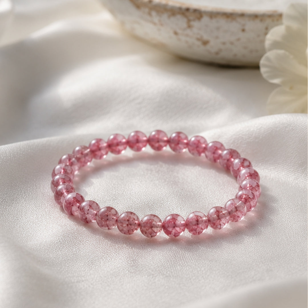 Pink Tourmaline Stone Bracelet